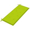 vidaXL 2-Sitzer-Gartenbank mit Auflage 120 cm Massivholz Eukalyptus