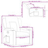 vidaXL Relaxsessel Creme Stoff