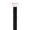 vidaXL Bootsseil Schwarz 18 mm 50 m Polypropylen
