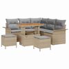 vidaXL Gartensofa-set 8 stk. Beige Poly-Rattan