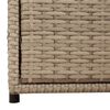 vidaXL Gartenschrank Beige 55x59x69 cm Poly Rattan
