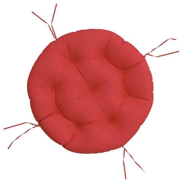 vidaXL Kissen Rund Rot &Oslash; 60 x 11 cm Oxford-Gewebe