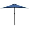 vidaXL Garten-Sonnenschirm Azurblau 294 x 150 x 224 cm