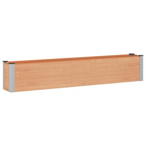 vidaXL Hochbeet Braun 200 x 30 x 36 cm WPC und Aluminium