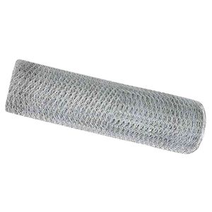 vidaXL Hexagonzaun Silber 0,8 x 50 m Verzinkter Stahl