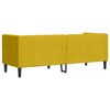 vidaXL Chesterfield-Sofa mit Nackenrollen 3-Sitzer Gelb Samt
