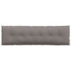 vidaXL R&uuml;ckenkissen Taupe 180 x 19 x 50 cm Stoff