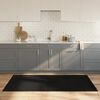 vidaXL Teppich Rechteckig Schwarz 100x200 cm Bambus