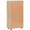 vidaXL Sideboard mit T&uuml;r Sonoma-Eiche 55,5 x 29 x 103 cm Holzwerkstoff