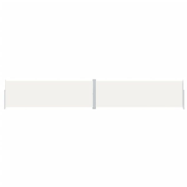 vidaXL Seitenmarkise Ausziehbar Creme 200x1200 cm