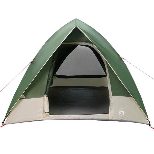 vidaXL Campingzelt mit Dach mit Speicher Gr&uuml;n 320 x 275 x 190 cm Taft