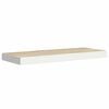 vidaXL Schweberegale 2 Stk. Eichen-Optik und Wei&szlig; 60x23,5x3,8 cm MDF