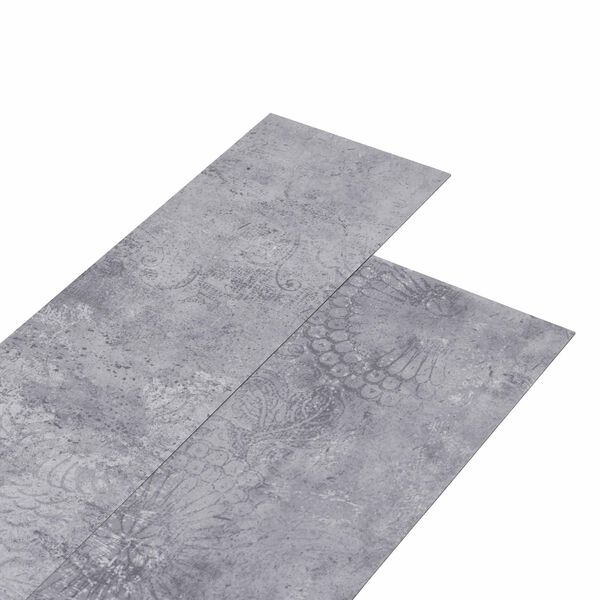 vidaXL Bodenplanken 18 pcs Grau 5,26 m&sup2; PVC