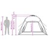 vidaXL Sofort Zelt mit Speicher Grau 260 x 260 x 197 cm Stahl