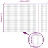 vidaXL Eurozaun 1,2 x 10 m PVC-beschichtetes Eisen