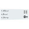 vidaXL Magnetisches Whiteboard Wandmontage Glas 60 x 20 cm
