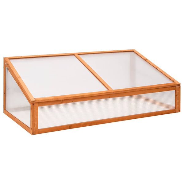 vidaXL Gew&auml;chshaus Orange 110x56x39 cm Tannenholz