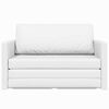 vidaXL Schlafsofa 110cm Wei&szlig; Kunstleder