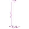 vidaXL Seitenmarkise Ausziehbar Braun 200x1000 cm