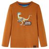 Kinder-Langarmshirt Cognac 104
