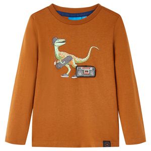 vidaXL Kinder-Langarmshirt Cognac 104