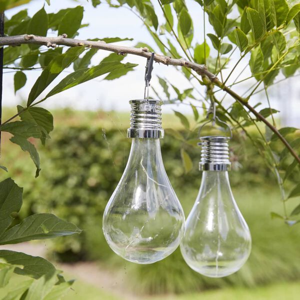 Luxform Solar LED Garten-Partybeleuchtung 12 Stk. Transparent 95220