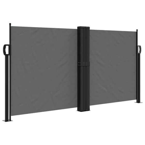 vidaXL Seitenmarkise Ausziehbar Anthrazit 120x600 cm