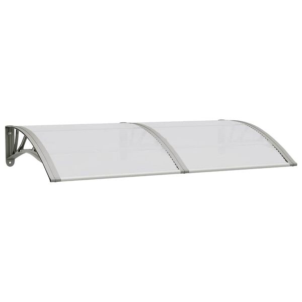 vidaXL Türvordach Grau 150x75 cm Polycarbonat