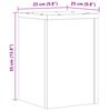 vidaXL Pflanzenst&auml;nder 2 Stk. Grau Sonoma 25x25x35 cm Holzwerkstoff