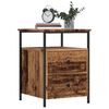 vidaXL Nachttische 2 Stk. Altholz-Optik 44x45x60 cm Holzwerkstoff