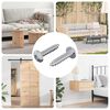 vidaXL Holzschrauben 2 pcs Silber M4 x 20 mm Stahl