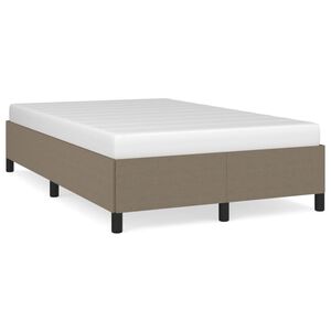 vidaXL Bettgestell ohne Matratze Taupe 120x200 cm Stoff