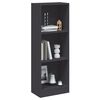 vidaXL B&uuml;cherregal 3 F&auml;cher Grau 40x24x109 cm Holzwerkstoff