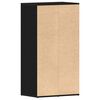 vidaXL Schuhregal Schwarz Eichen-Optik 54x34x100,5 cm Holzwerkstoff