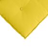 vidaXL R&uuml;ckenkissen Helles Gelb 100 x 19 x 50 cm Stoff