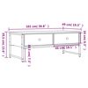 vidaXL Couchtisch Schwarz 101x49x39,5 cm Holzwerkstoff
