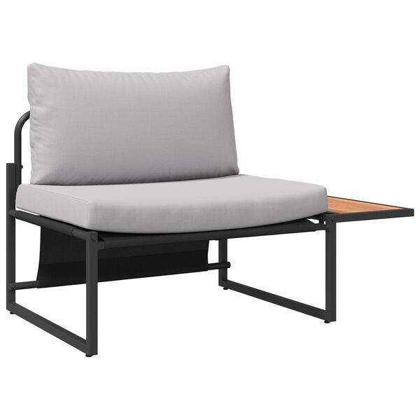 vidaXL Garten-Sofa-Set 2 pcs Hellgrau Stahl