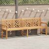 vidaXL Bank Braun 228 x 60 x 90 cm Massivholz Teak
