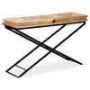 vidaXL Konsolentisch Mangoholz Massiv 130 x 40 x 80 cm