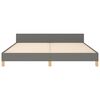 vidaXL Bettgestell ohne Matratze Dunkelgrau 180x200 cm Stoff