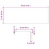 vidaXL Treppenstufen 2 Stk. Hellbraun 70x25x2 cm Massivholz Eiche