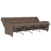 vidaXL 4-Sitzer Massagesessel Taupe Stoff