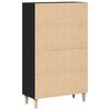 vidaXL Highboard Schwarz Eichen-Optik 70 x 31 x 115 cm Holzwerkstoff