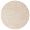 vidaXL Anti-Rutsch Shaggy Teppich Creme 90 x 90 cm PP