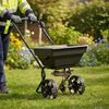 vidaXL Streuer Schwarz 82 x 46 x 75 cm PVC und Stahl