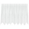 vidaXL Spitzenvorhang Wei&szlig; 80 x 200 cm Polyester