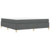 vidaXL Bettrahmen mit Matratze Dunkelgrau 180 x 200 cm Stoff