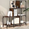vidaXL B&uuml;cherregal R&auml;uchereiche 92x30x102 cm Holzwerkstoff und Metall