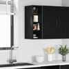 vidaXL H&auml;ngeschrank mit Regal Schwarz Eichen-Optik 20 x 29,5 x 60 cm