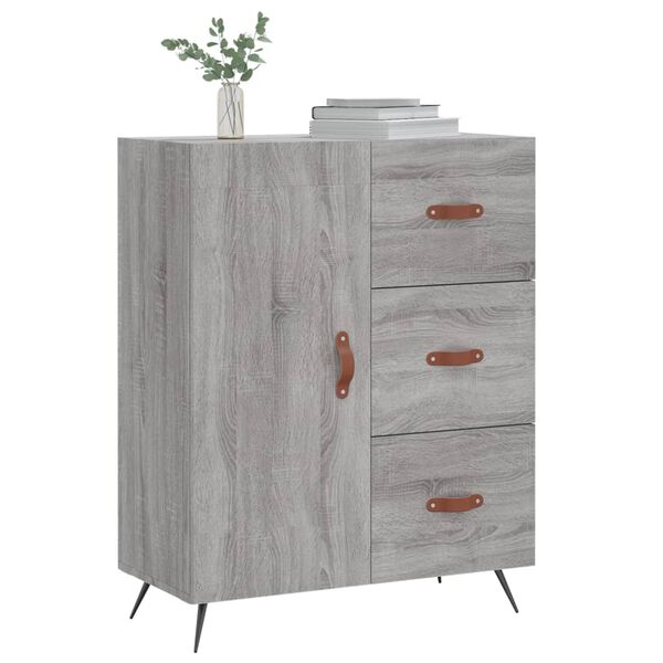 vidaXL Sideboard Grau Sonoma 69,5x34x90 cm Holzwerkstoff